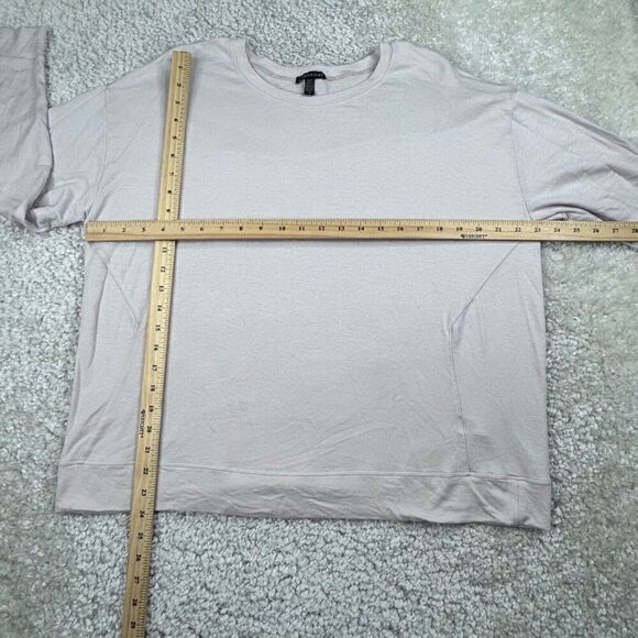 Eileen Fisher Tencel Soft Stretch Pullover Sweatshirt Lilac - Picture 6 of 6